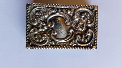 Sterling silver matchbox