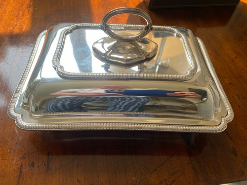 Silver plated entree - plated,