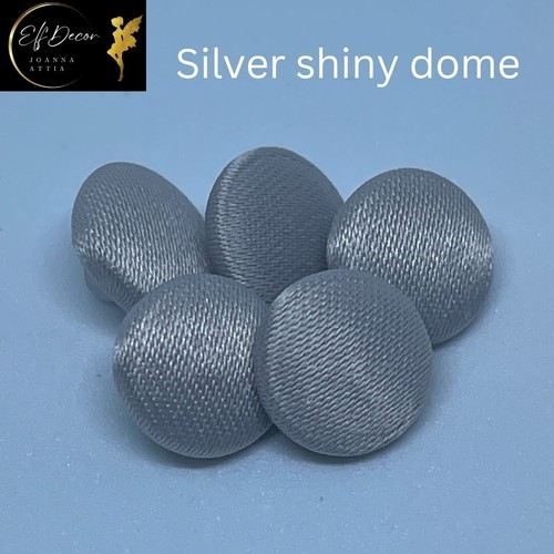 Silver grey satin fabric