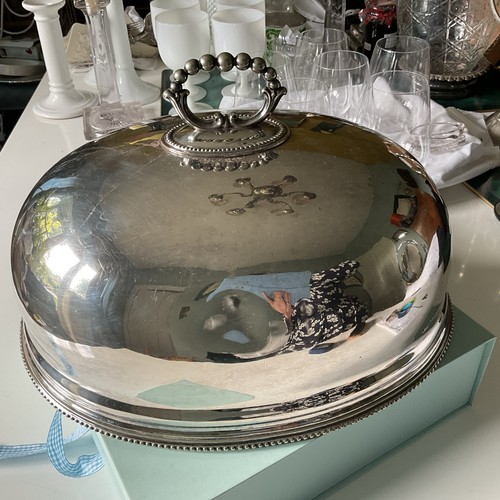 Antique silver plated meat - antique,