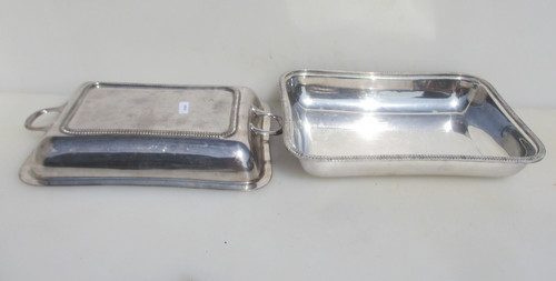Antique silver plate vegetable - antique,