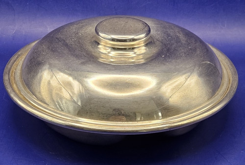 Two compartment silver plate - compartment,