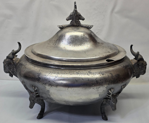 Antique silver plated covered - plated,