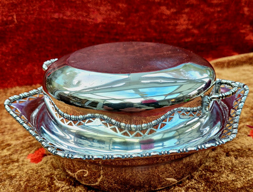 Art deco vintage silver plate - vintage,