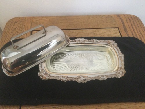 Vintage silver plate covered - silver-plate,