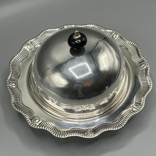 Antique silver plated muffin - plated,