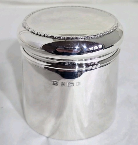 Sterling silver vanity jar - vanity,