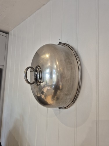 Silver plated oval meat - silver,