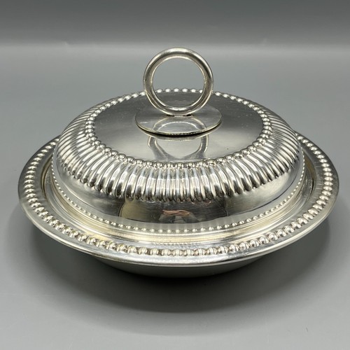 Antique silver plated muffin - silver,