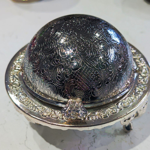 Engraved silver plated - silver,