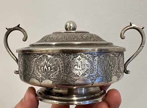 Middle eastern silver - middle, lidded