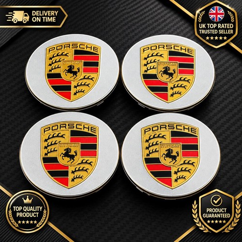 4pcs porsche wheel centre caps - 4pcs,