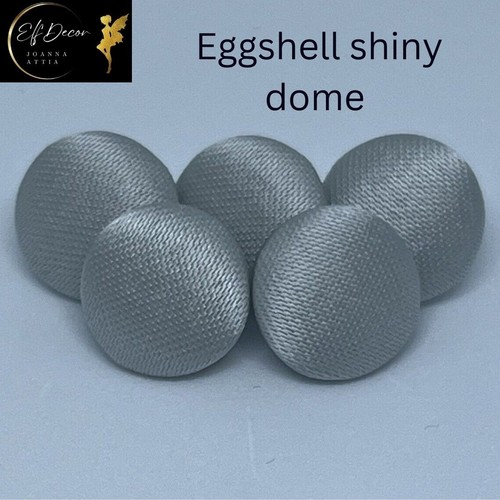 Eggshell silver grey satin