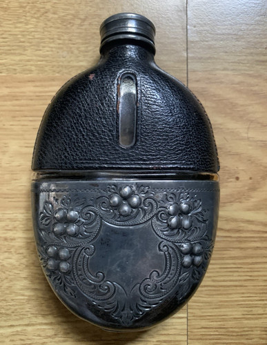 Antique leather covered hip - covered,